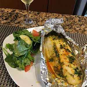 Corvina al horno