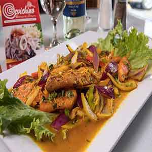 Pescado a la chorrillana